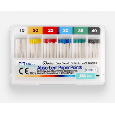 Паперові Штифти .04 Absorbent Paper points Meta
